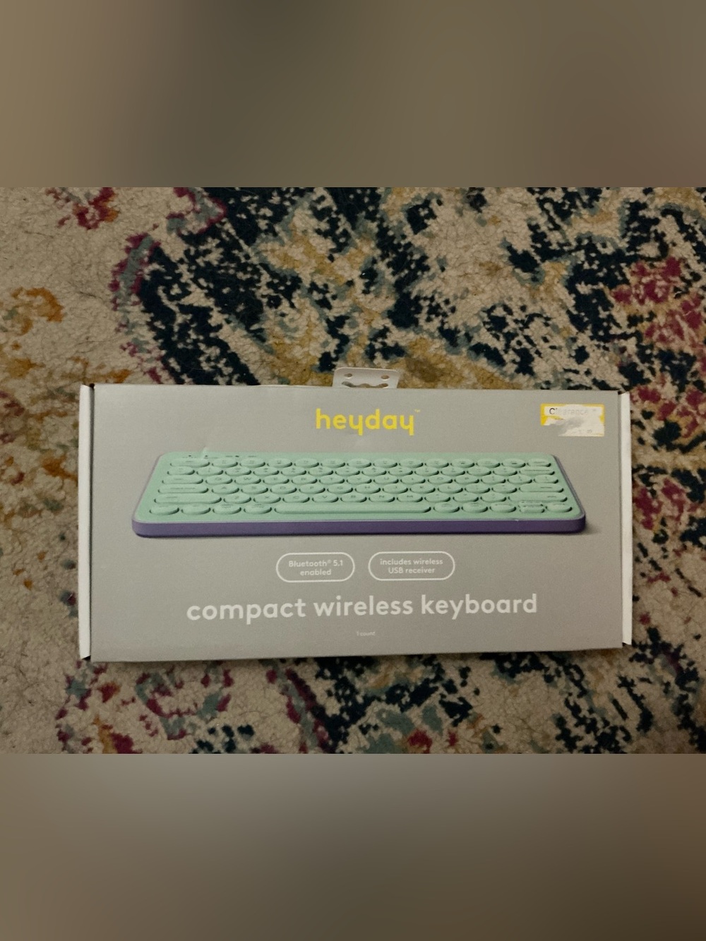 heyday Packaging with Yellow Logo on Gray